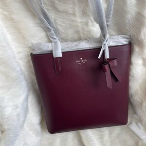 Kate Spade Burgundy Tote Bag